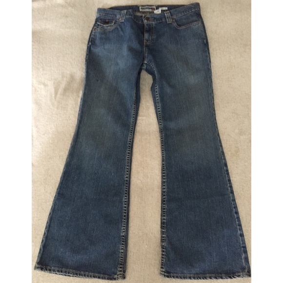 Women's Old Navy Ultra Low Waist Flare Jeans Sz 12