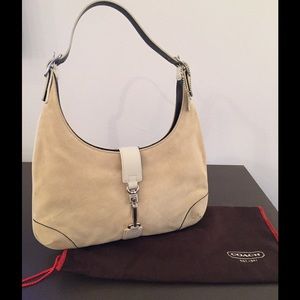Summer suede Coach handbag