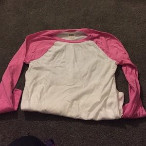 pink 3/4 long sleeve