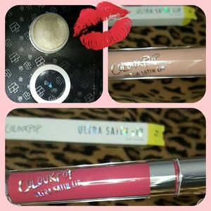 Colourpop lippies and hilighter.