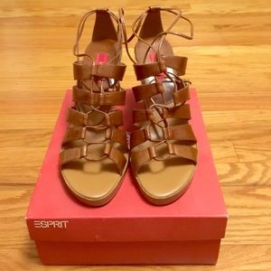 Esprit strappy lace up sandals