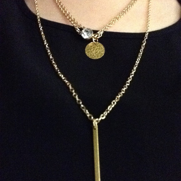 NWOT Delicate Layered Necklace - Picture 2 of 2