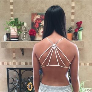 NWT white fp bralette