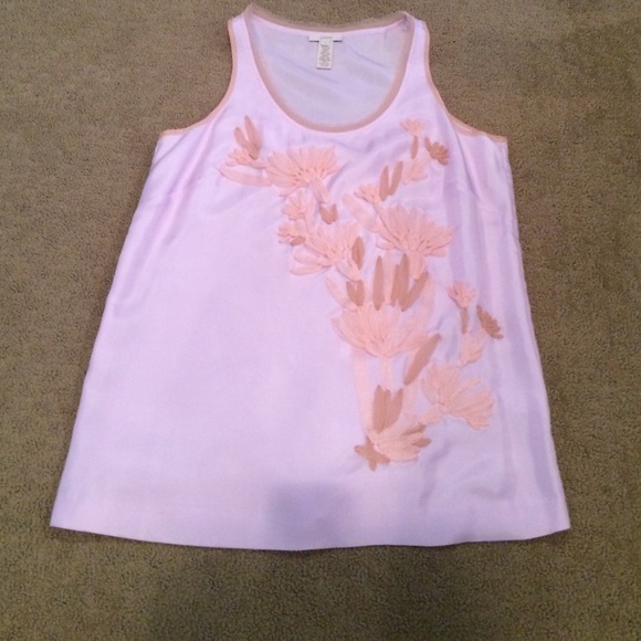 J Crew purple/pink tank W/ tulle detail size 2