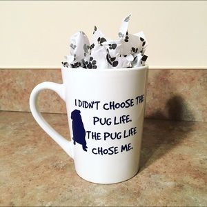 Pug Life Ceramic and Vinyl Mug