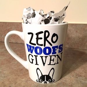 Zero Woofs Given Vinyl Decal Mug
