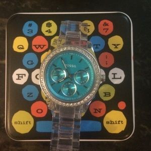 Fossil Women's "Stella" Turquoise Dial Watch