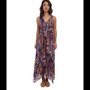NWT RSVP Multi-Colored Maxi Dress, Size 8