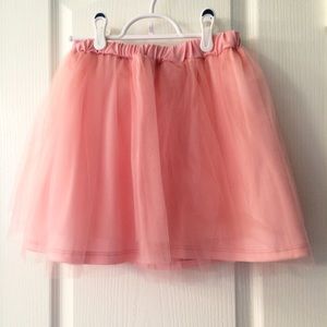 NWOT Pink layered tulle skirt