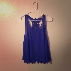 Royal blue top