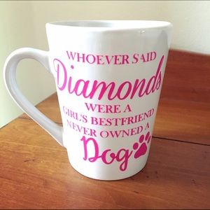 Dogs and Diamonds Vinyl Decal Mug