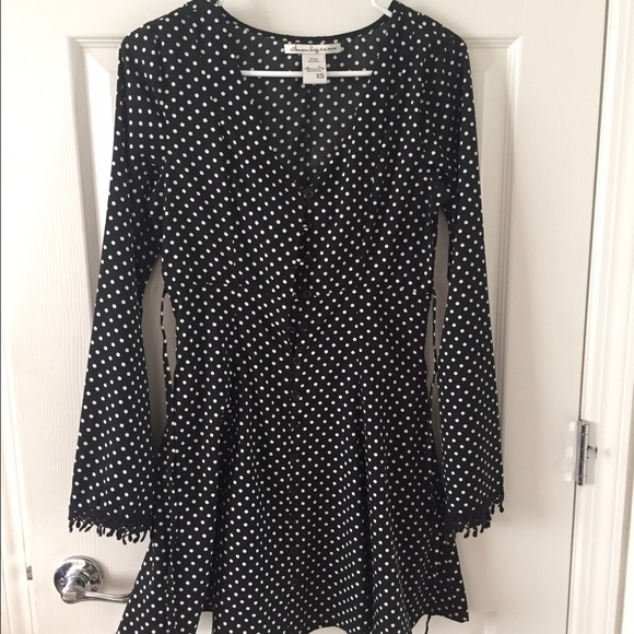 XS flowy polka dot dress