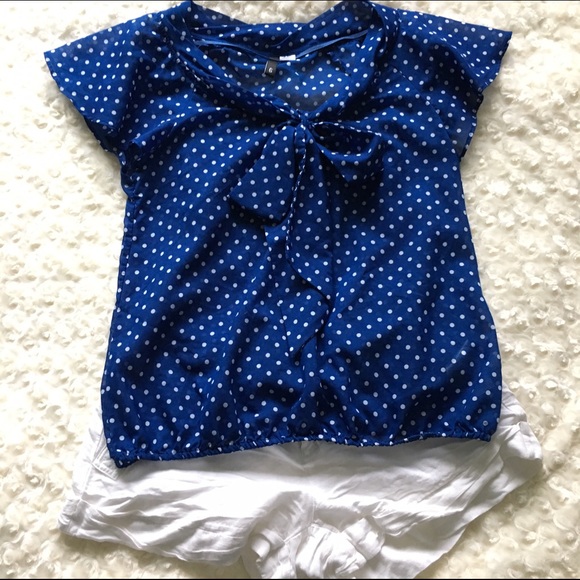 H&M polka-dot blouse, sz 6