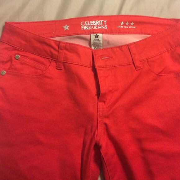Never worn red skinny jeans