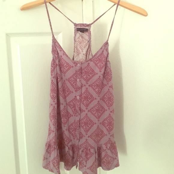 Purple patterned tank