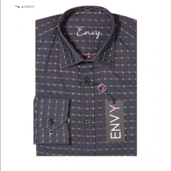 Envy Flash Lavender Men's Button Down- MEDIUM - Picture 1 of 2