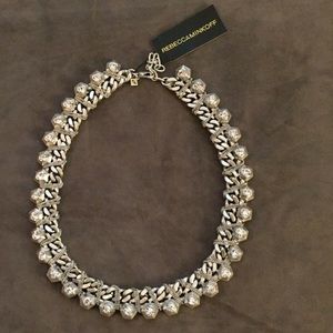 Rebecca Minkoff silver chain necklace