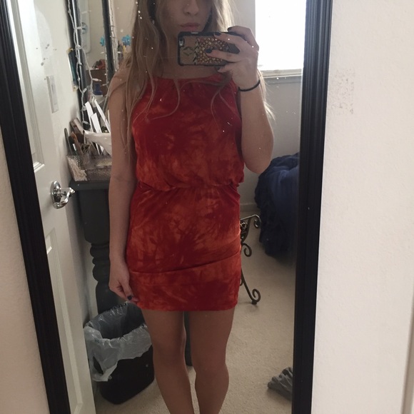 Orange dress. Not free people but like that style