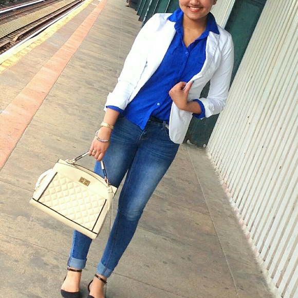 Forever21 Beige Handbag (WORN ONCE ONLY!!)