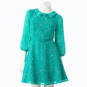 Lauren Conrad aqua star dress
