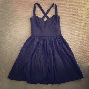 Bar III Black Cross Back Dress