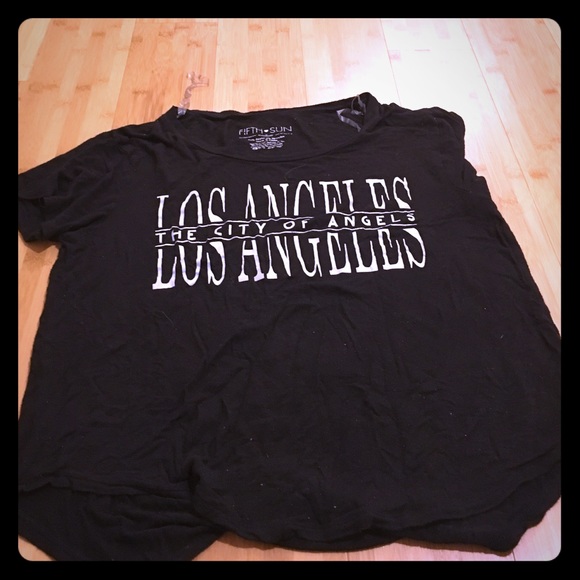 Los Angeles city of angels crop top (can lower) - Picture 1 of 2