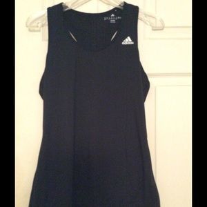Solid Black Adidas Tank Top