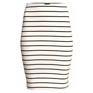 h&m • stripe skirt