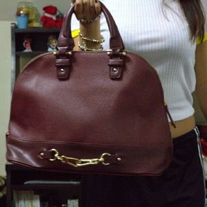 JustFab Large Burgundy Bag (WORN ONCE ONLY)