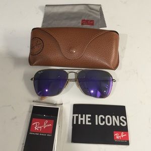 Authentic purple ray bans