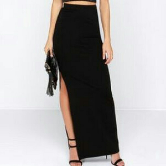 BB Dakota Blaze Maxi Skirt - Black