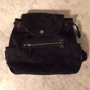 COACH backpack! Gently used with one scuff.