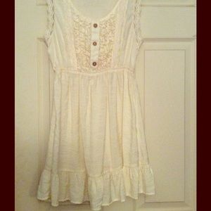 Free People Ivory Mini Dress