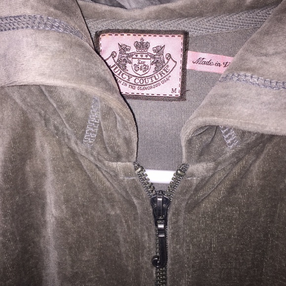 Cozy Juicy Couture ZipUp sweatshirt, size Medium.