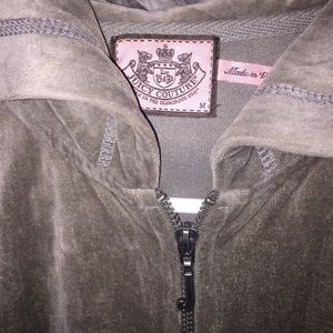 Cozy Juicy Couture ZipUp sweatshirt, size Medium.