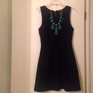 Forever 21 black cocktail dress with necklace