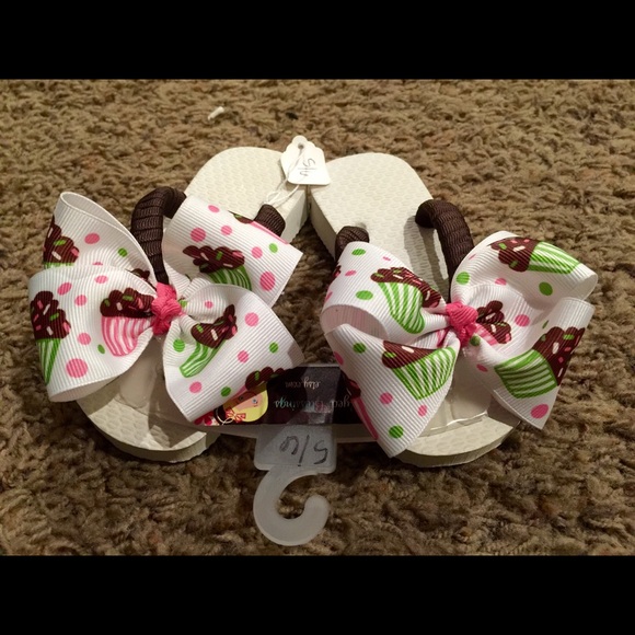Toddler - Boutique Cupcake / Birthday - Flip Flops