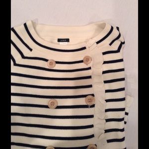 FINAL SALE! J crew nautical striped sweater NEW 😍