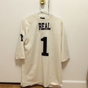 Forever 21 real one cream jersey