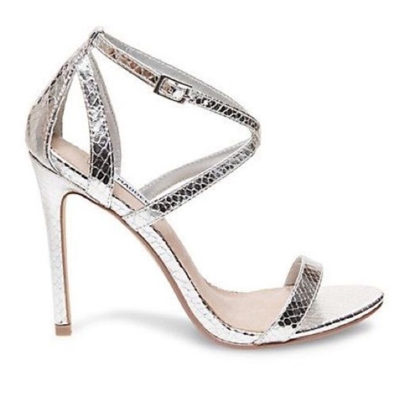 Silver Steve Madden Isolatee heels
