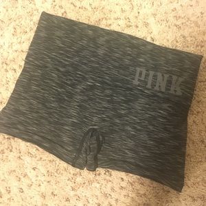 Pink fold over yoga shorties