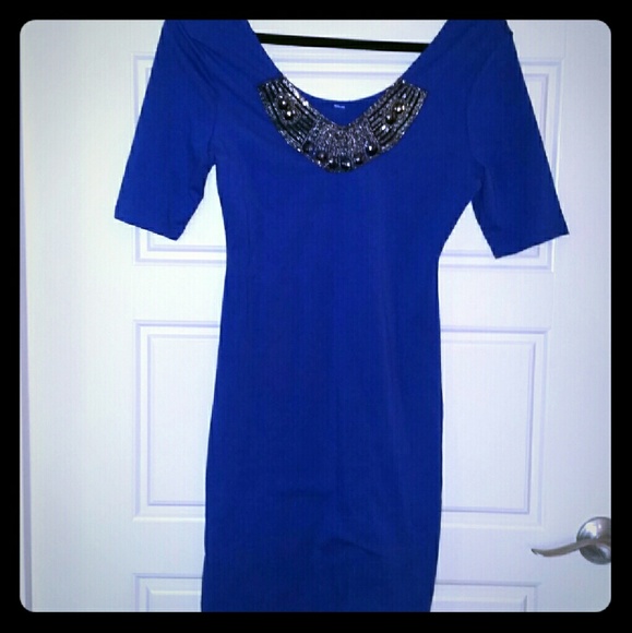 Beautiful Royal Blue Midi Dress