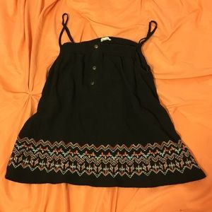 Black tribal tank top