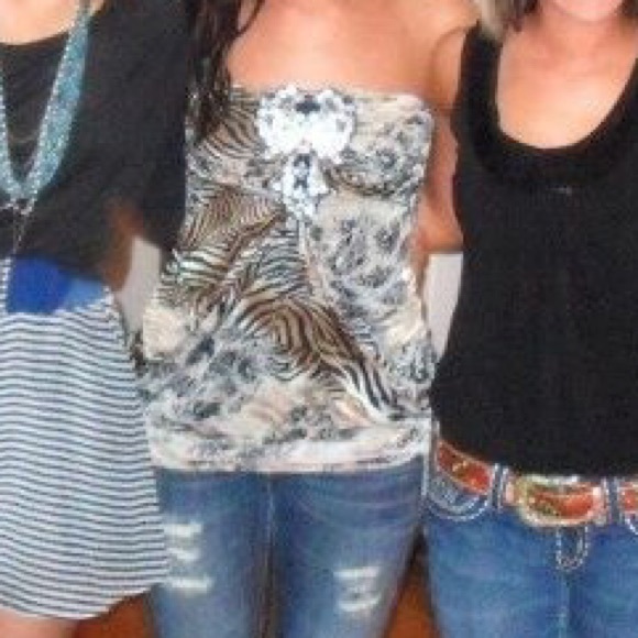 Animal Print Strapless - Picture 4 of 4