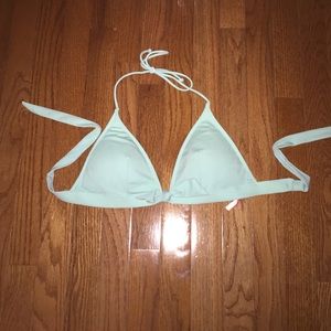 Victoria's Secret Triangle top- light blue