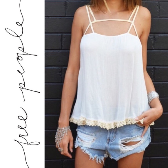 Free People Summer Straps Cami Cream