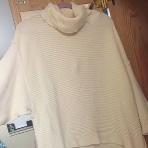 Turtleneck sweater poncho