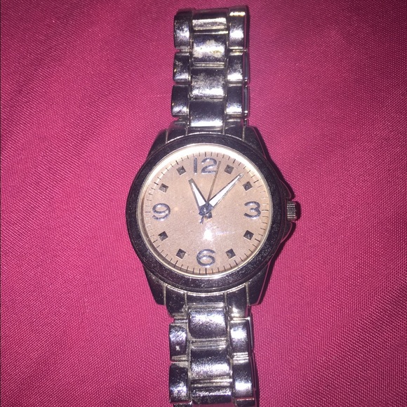 Silver and Coral watch!