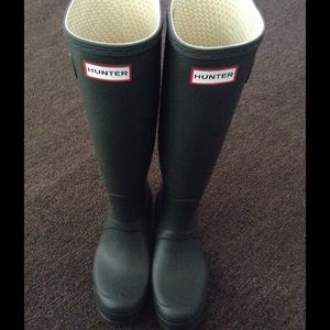 Olive green Hunter Boots