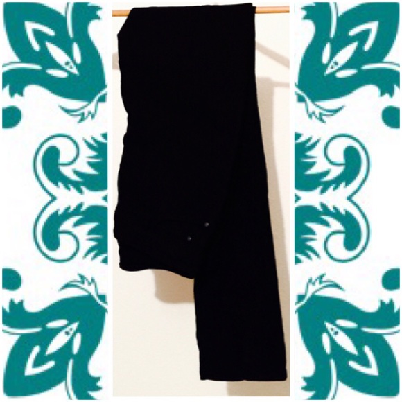 Black skinny stretchy slacks